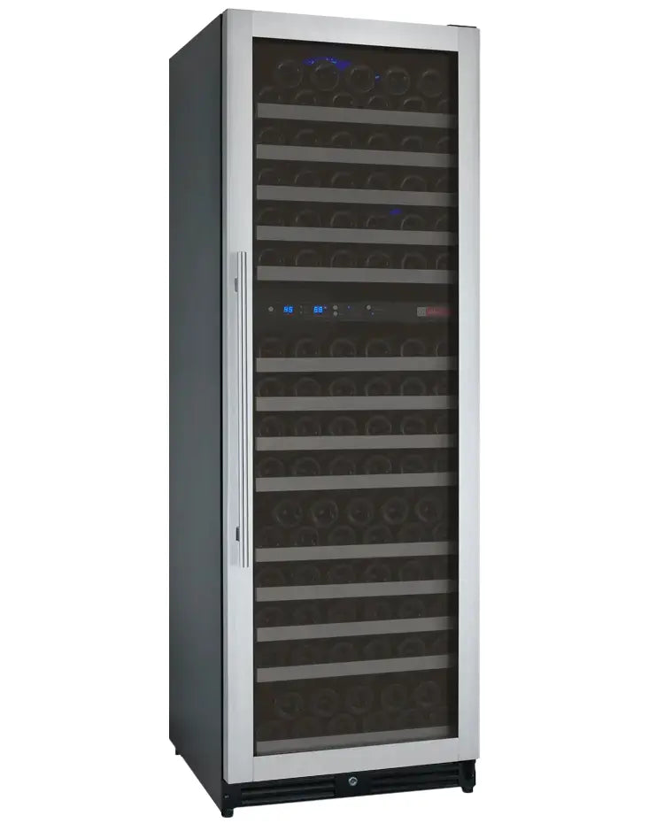 Allavino FlexCount Series 172 Bottle Dual Zone Built-in Wine Cooler Refrigerator with Stainless Steel Door - Right Hinge