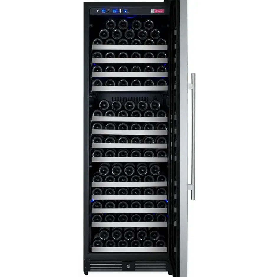 Allavino FlexCount Series 177 Bottle Single Zone Built-in Wine Refrigerator with Stainless Steel Door - Right Hinge