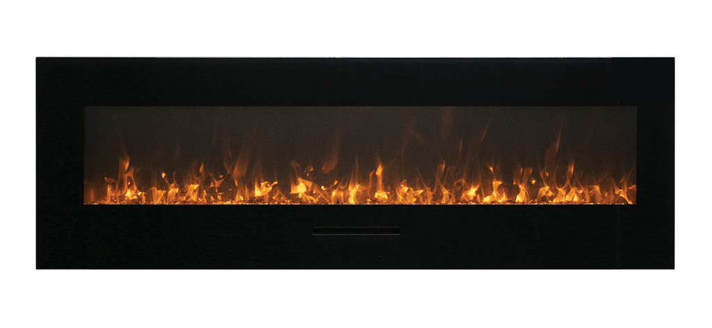 Wall Mount/ Flush Mount Smart Electric  26" Indoor / Outdoor WiFi Enabled Fireplace, Featuring a MultiFunction Remote Control , Multi Speed Flame Motor
