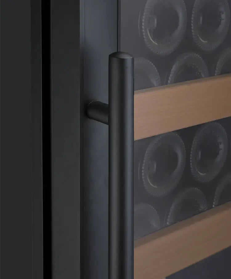 Allavino Vite Series 99 Bottle Single Zone Freestanding Wine Cooler Refrigerator with Black Door - Right Hinge