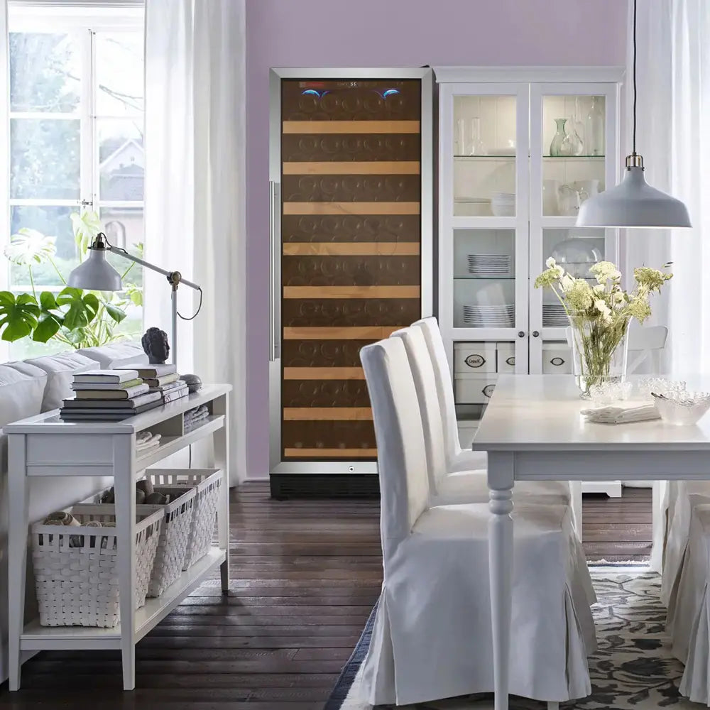 Allavino 24" Wide Vite II Tru-Vino 99 Bottle Single Zone Stainless Steel Right Hinge Wine Refrigerator