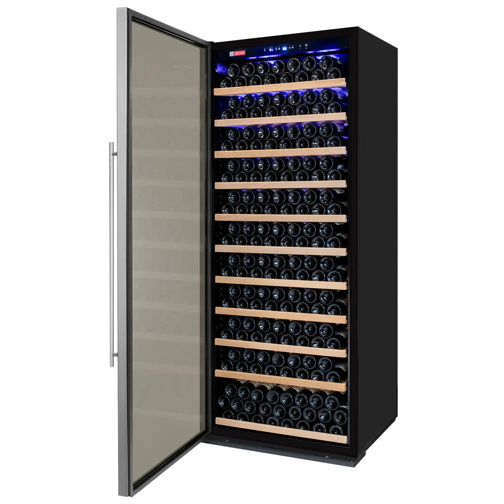 Allavino 32" Wide Vite II Tru-Vino 277 Bottle Single Zone Stainless Steel Left Hinge Wine Refrigerator