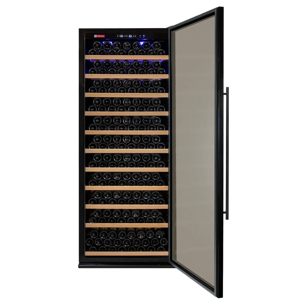 Allavino Vite Series 277 Bottle Single Zone Freestanding Large Capacity Wine Refrigerator with Black Door - Right Hinge