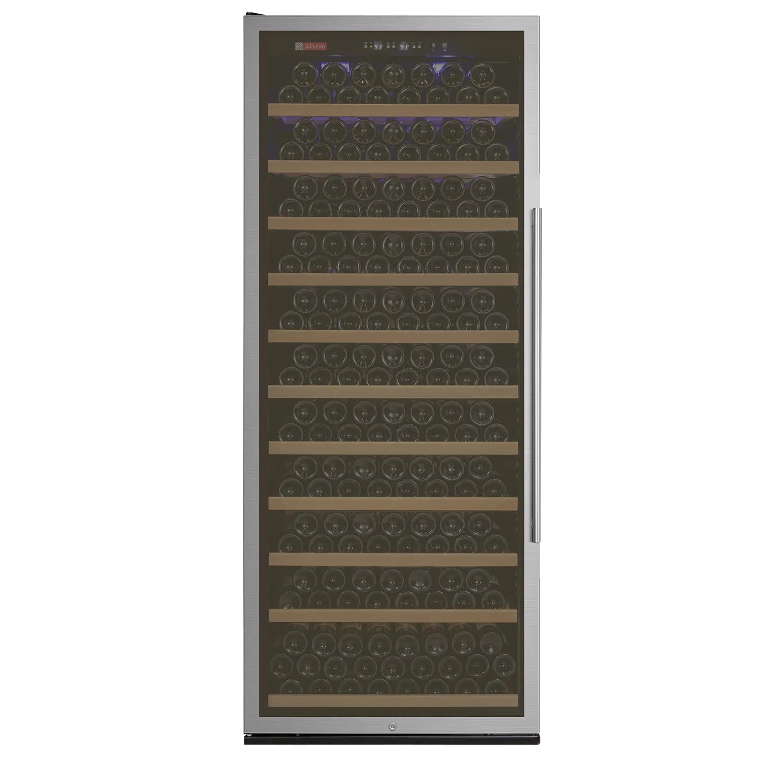 Allavino 32" Wide Vite II Tru-Vino 277 Bottle Single Zone Stainless Steel Left Hinge Wine Refrigerator
