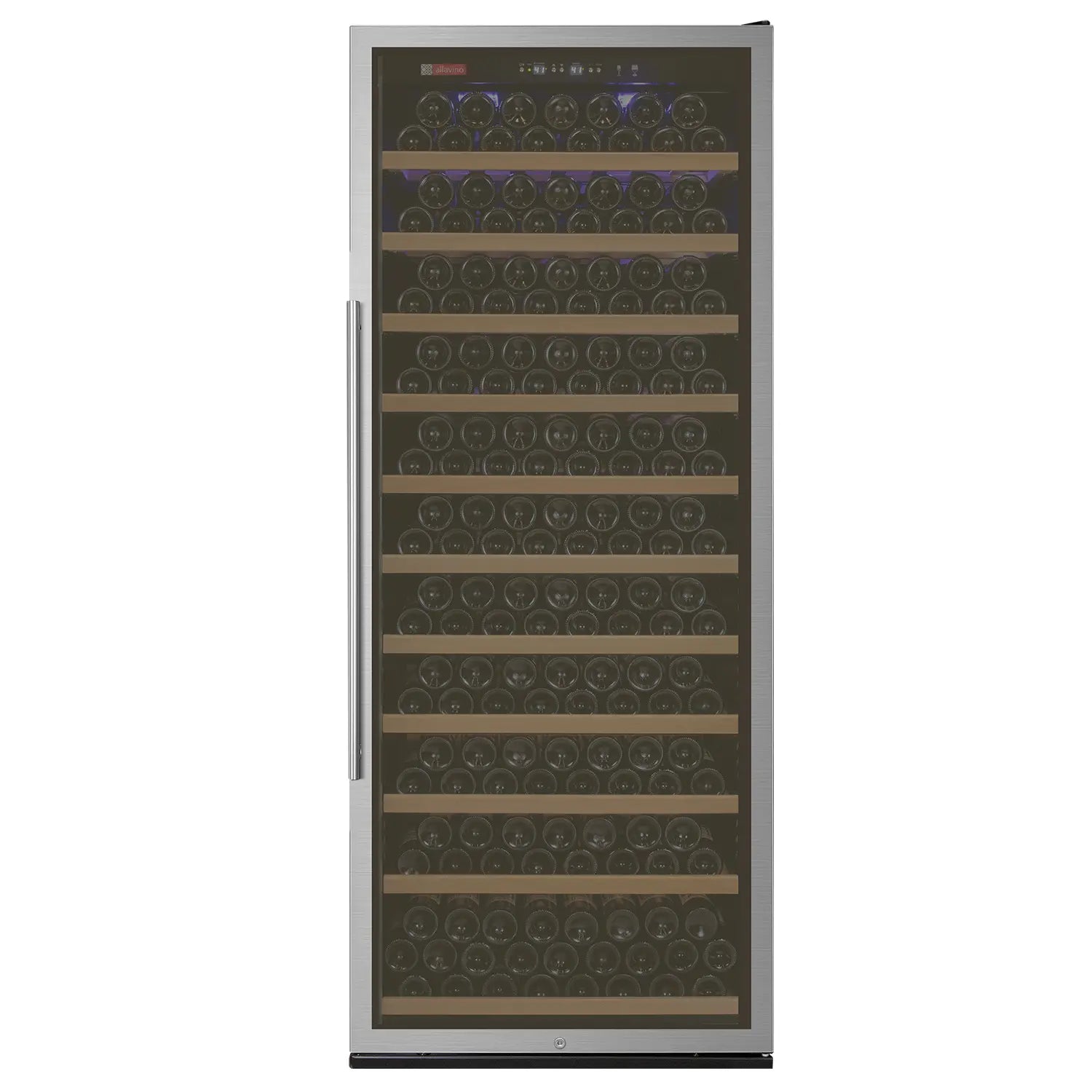 Allavino Vite Series 277 Bottle Single Zone Freestanding Large Capacity Wine Refrigerator with Stainless Steel Door - Right Hinge
