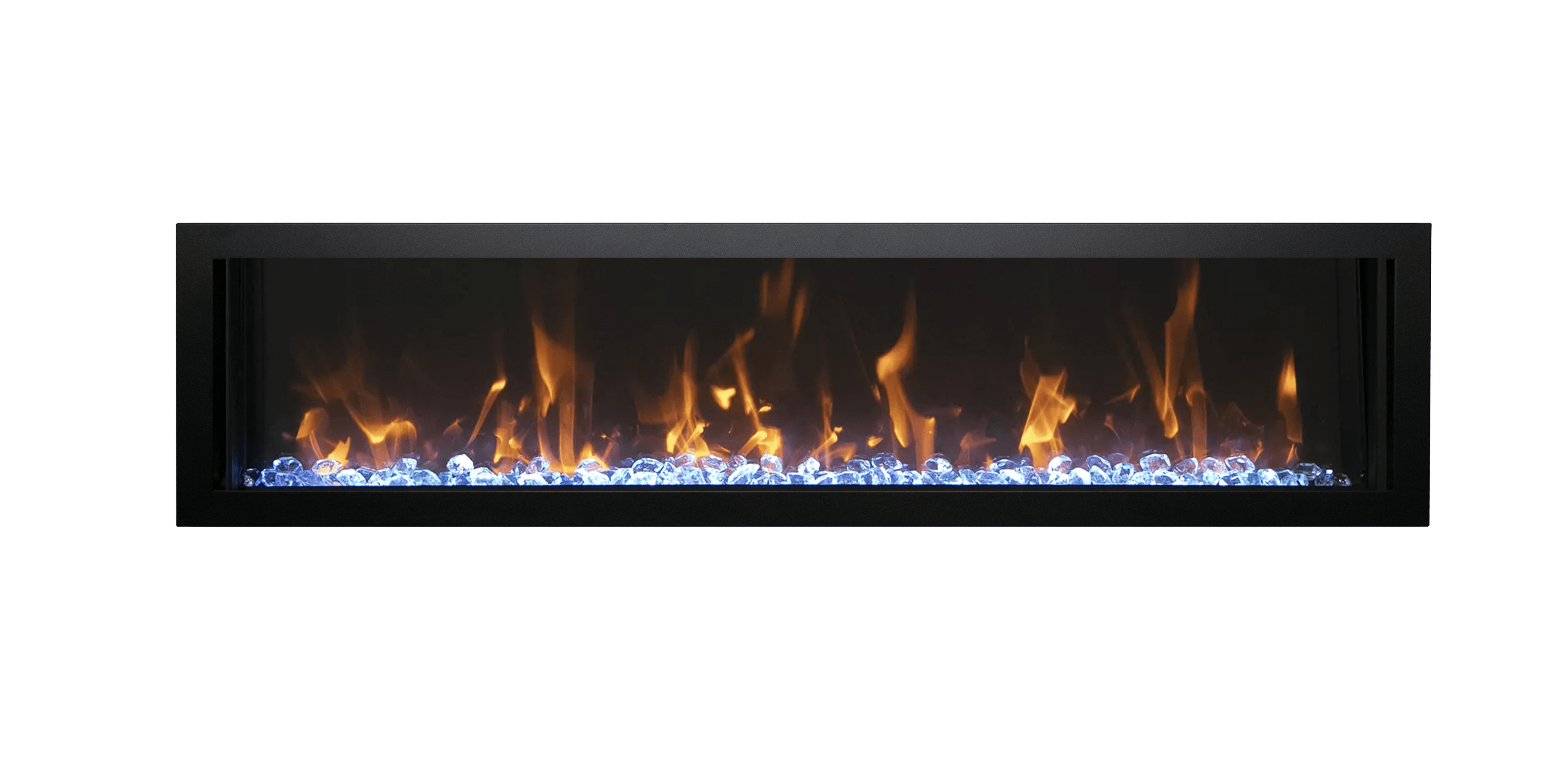 Symmetry Xtraslim Smart Electric  -60" WiFi Enabled Fireplace, Featuring a  MultiFunction  Remote Control, Multi Speed Flame Motor