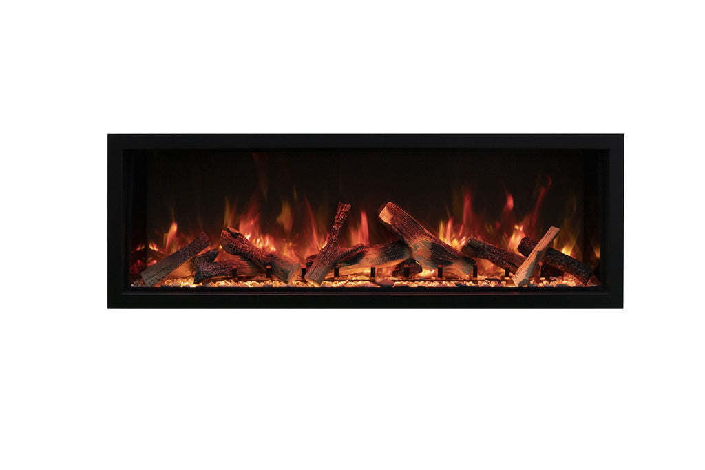 Symmetry Xtra Tall Smart Electric  88" Indoor / Outdoor WiFi Enabled Fireplace, Featuring a MultiFunction Remote Control , Multi Speed Flame Motor, and a Selection of Media Options