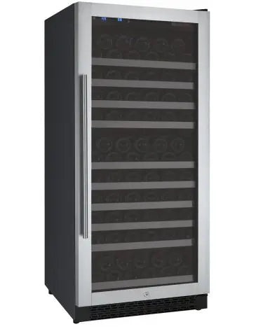 Allavino FlexCount Series 128 Bottle Single Zone Built-in Wine Refrigerator with Stainless Steel Door - Right Hinge