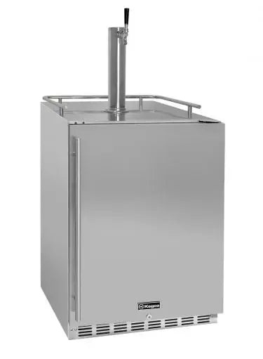 Kegco 24-Inch Single Faucet Built-In Kegerator - Outdoor