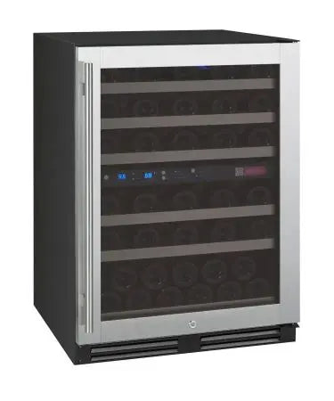 Allavino FlexCount Series 56 Bottle Dual Zone Built-In Wine Refrigerator with Stainless Steel Door - Right Hinge