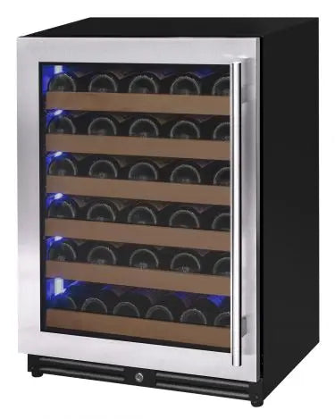 Allavino Reserva Series 51 Bottle Single Zone Built-in Luxury Wine Refrigerator with Stainless Steel Door - Left Hinge
