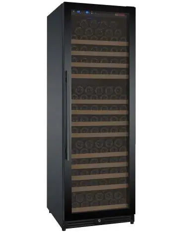 Allavino 24" Wide FlexCount II Tru-Vino 177 Bottle Single Zone Black Right Hinge Wine Refrigerator