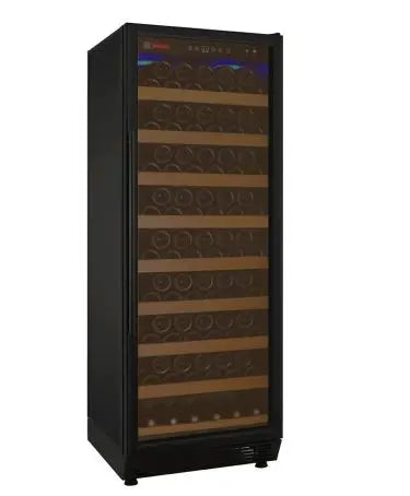 Allavino Vite Series 99 Bottle Single Zone Freestanding Wine Cooler Refrigerator with Black Door - Right Hinge