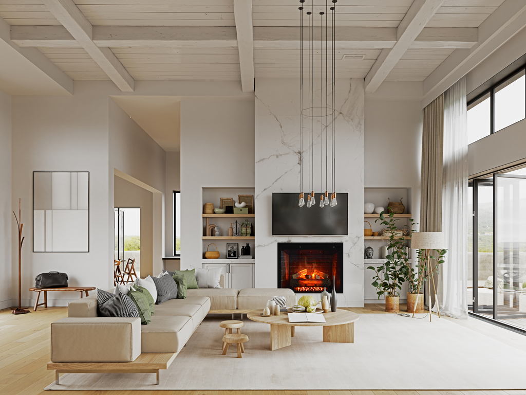 Classic Edition 26" WiFi Enabled Insert Electric Fireplace, Featuring Customizable Flame Speeds, Brightness, and Colors. Complete with Log and Grey Brick, plus a Fixed Trim included