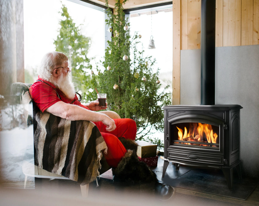 Wood Burning Stove, Cast Iron, Black Colour Finish