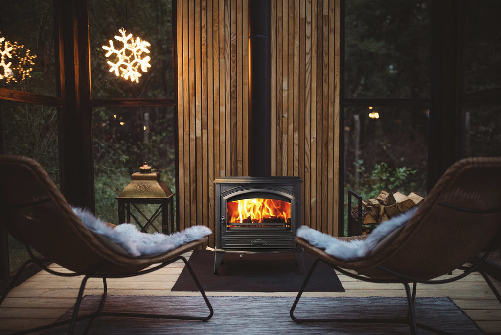 Wood Burning Stove, Cast Iron, Black Colour Finish
